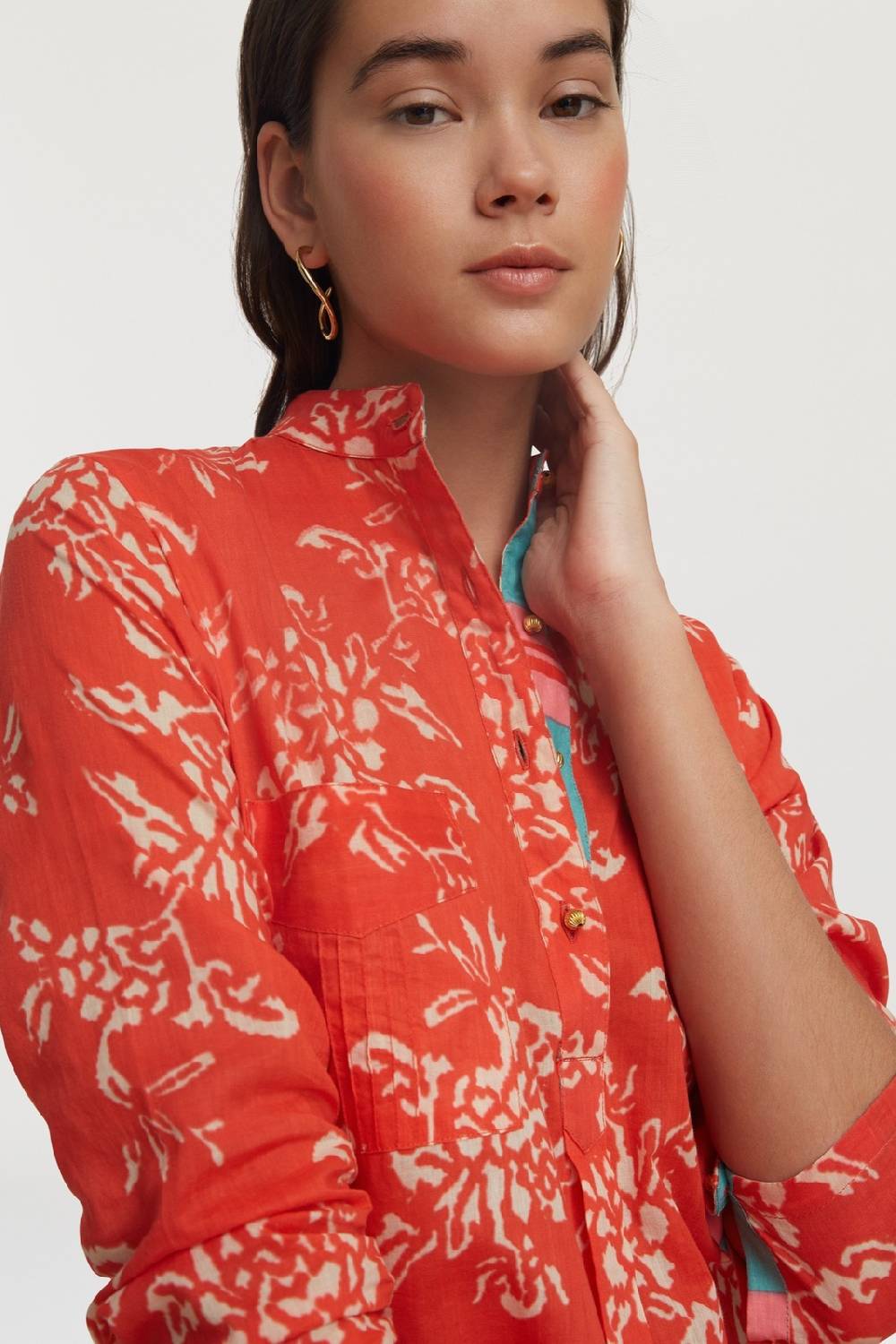 Lisa Corti kurta lunga kandem design coral Convenienza