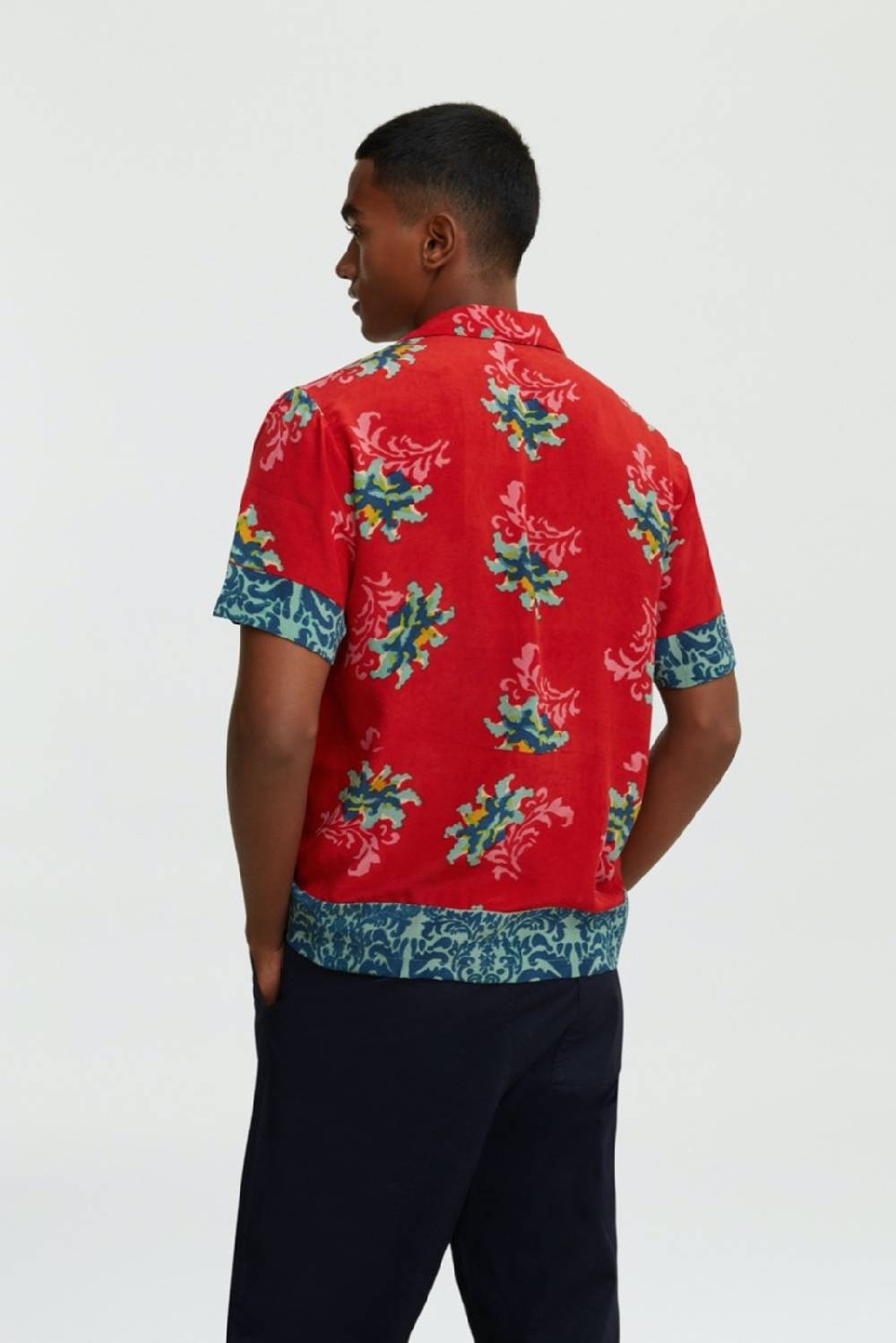 Lisa Corti camicia foulard tangeri flower coral Hotsell