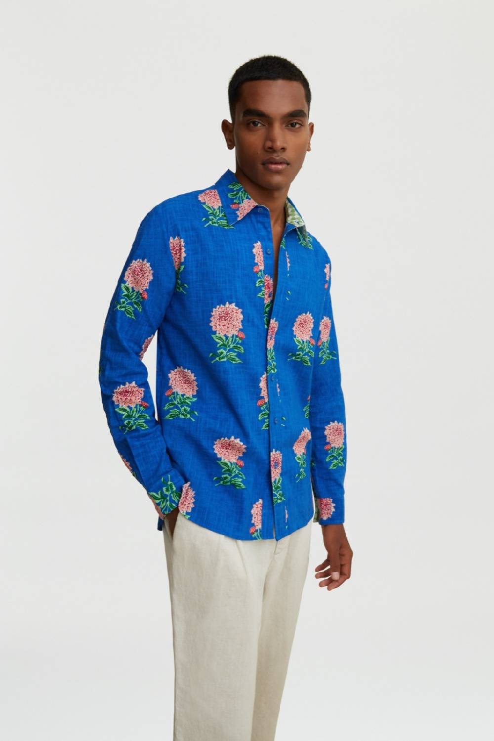 Lisa Corti camicia acapulco mamagoto royal blue Vendite Flash