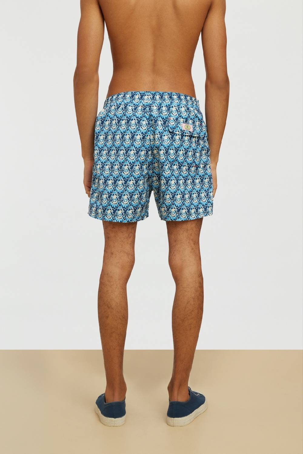 Lisa Corti costume patmos parrot blue In Saldo