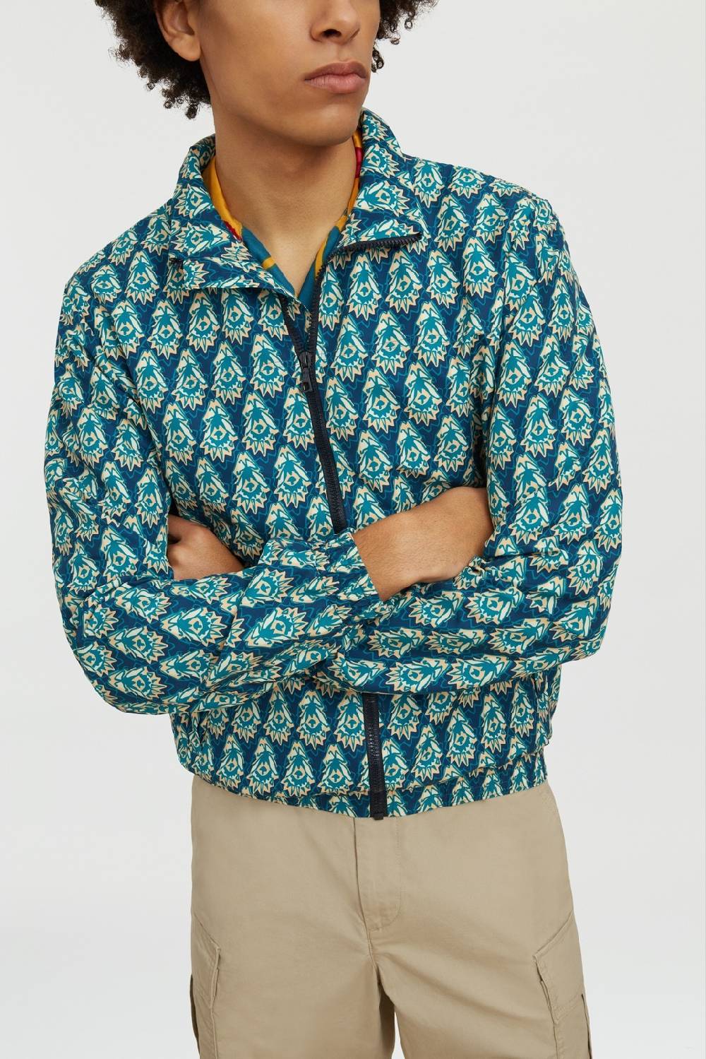 Lisa Corti giacca meltemi parrot peacock 2025