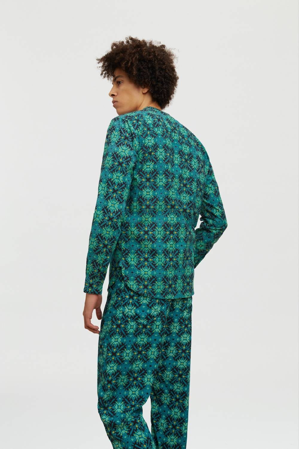 Lisa Corti camicia santorini morocco design black Italy