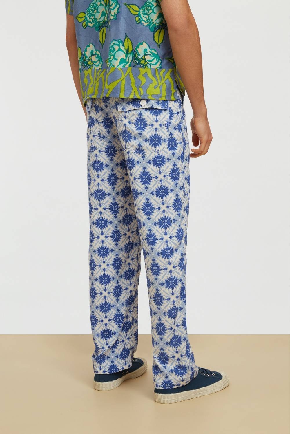 Lisa Corti pantalone dinghi marocco design blue In Linea