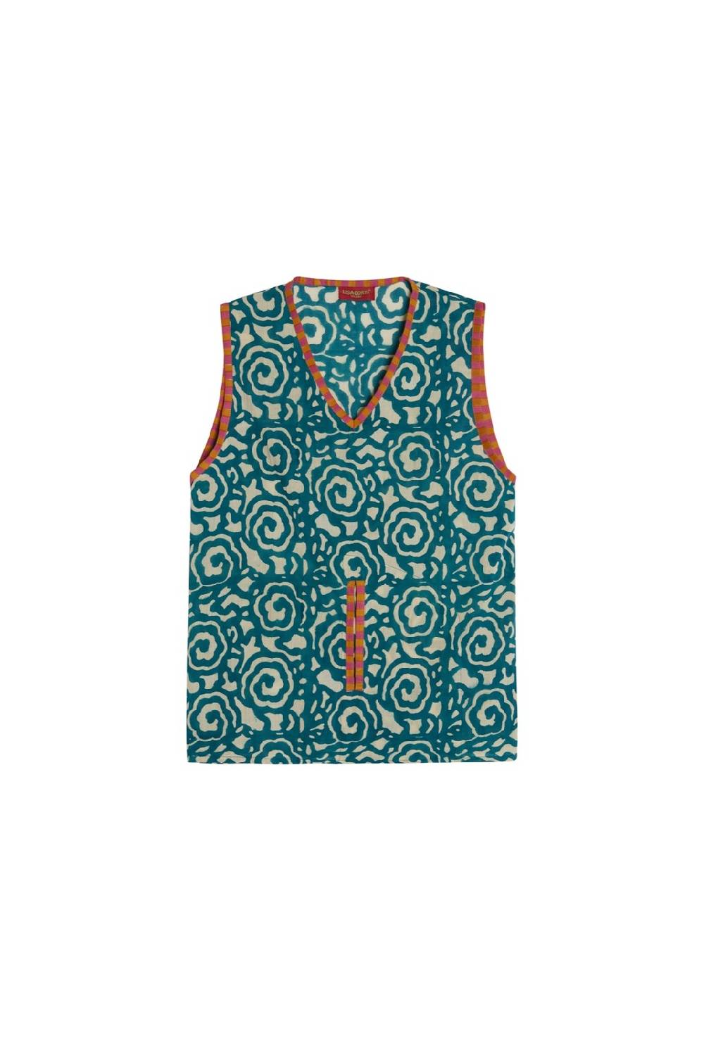 Lisa Corti top banyan spiral peacock natural Promozione