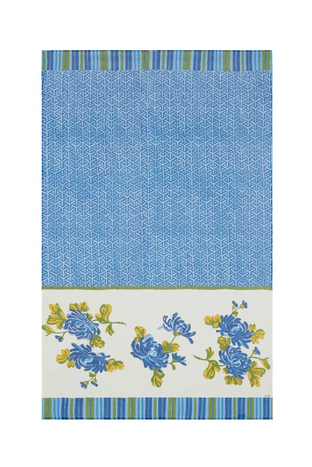Lisa Corti pareo vienna blue cream Fino Al -60%