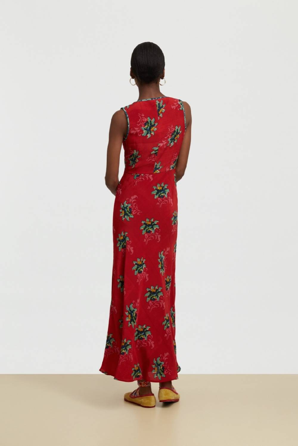 Lisa Corti abito sofia tangeri flower coral Offerte