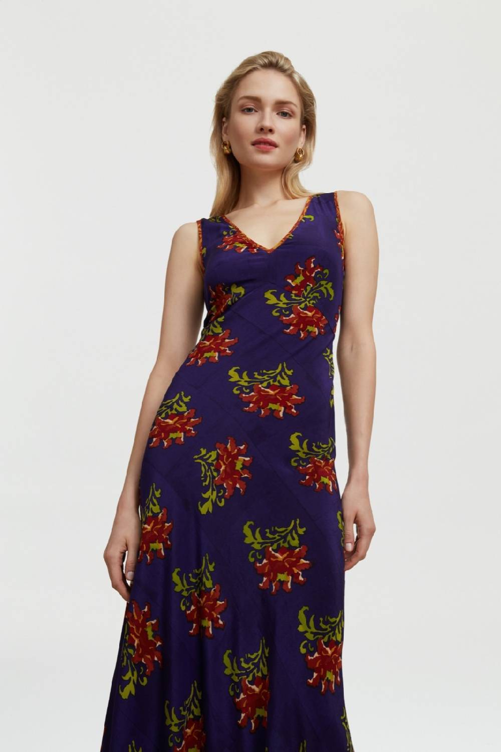 Lisa Corti abito sofia tangeri flower purple Hotsell