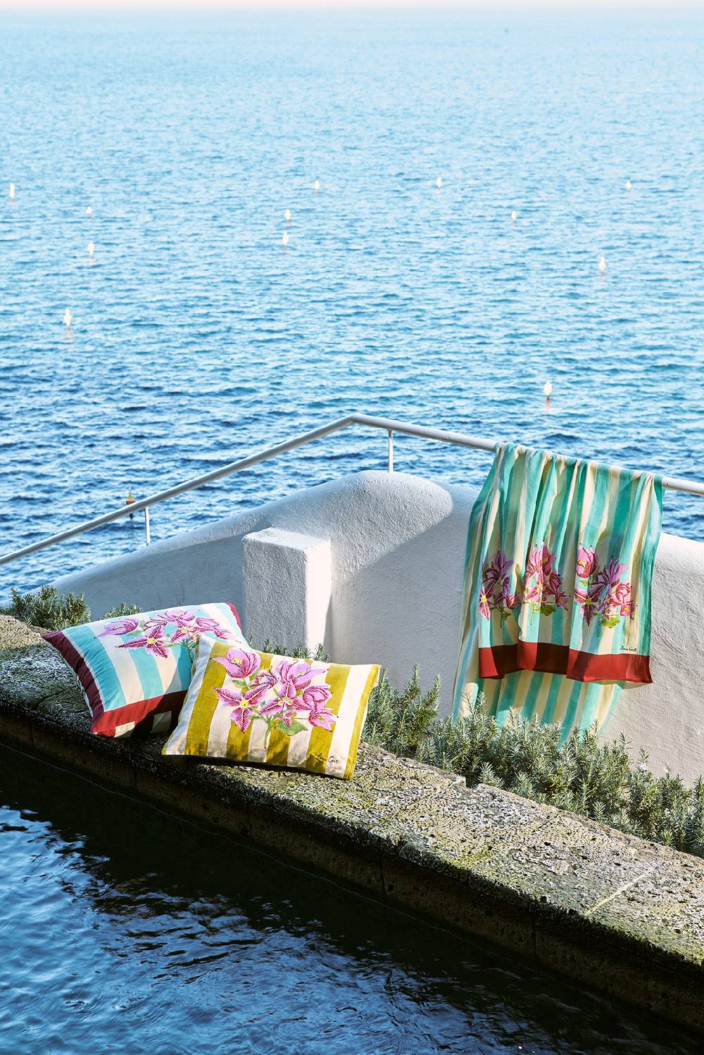Lisa Corti pareo issimo x lisa corti bouganville stripes white veronese Convenienza