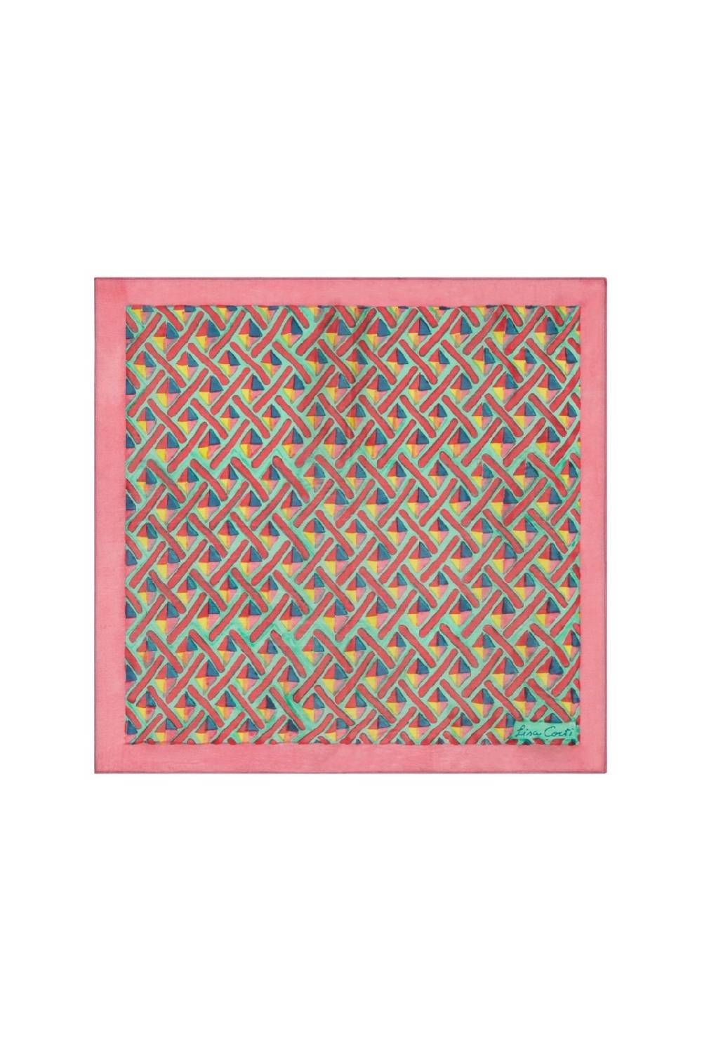 Lisa Corti pochette seta giza aqua Online