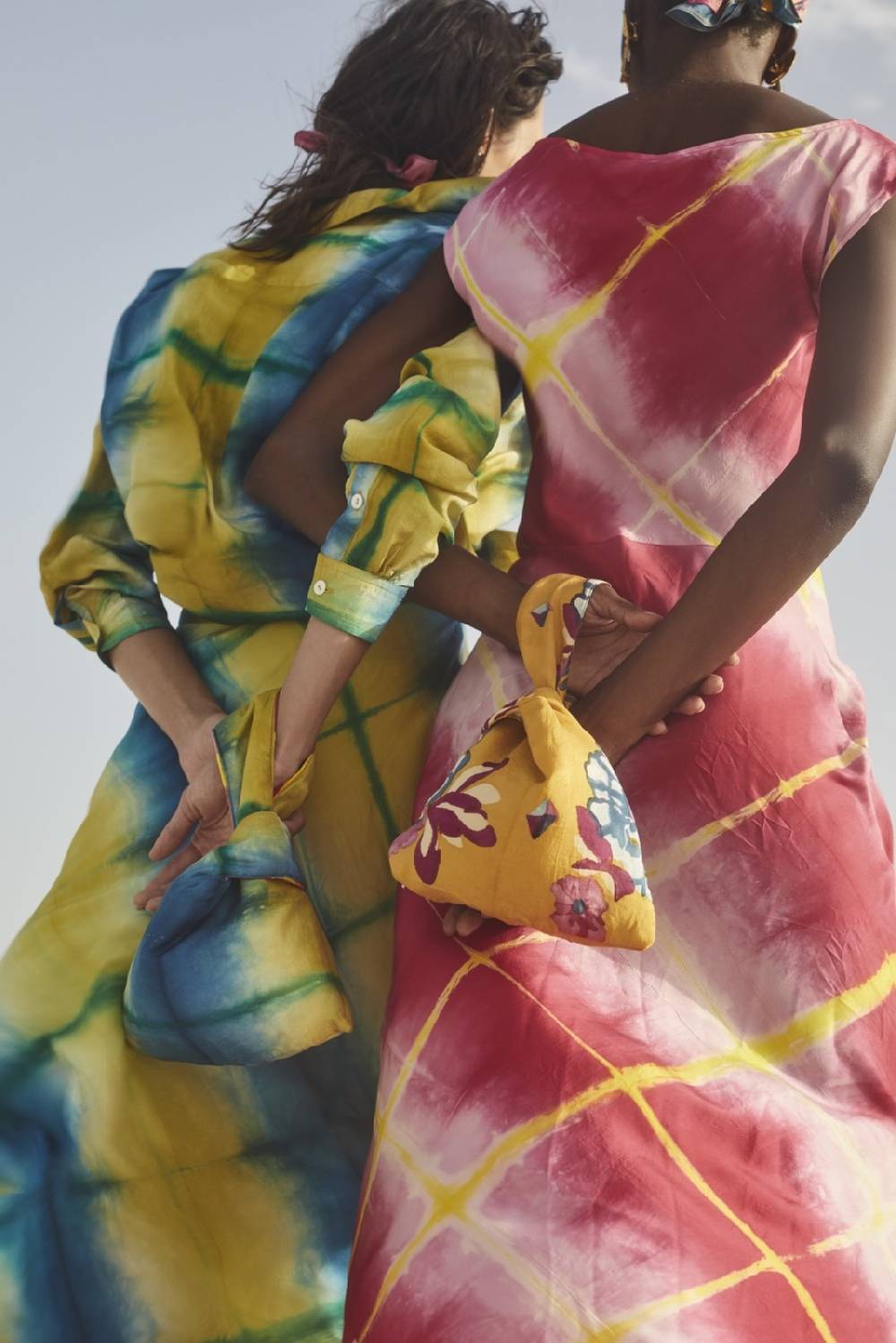 Lisa Corti borsa knot reversibile tangra multicolor In Saldo