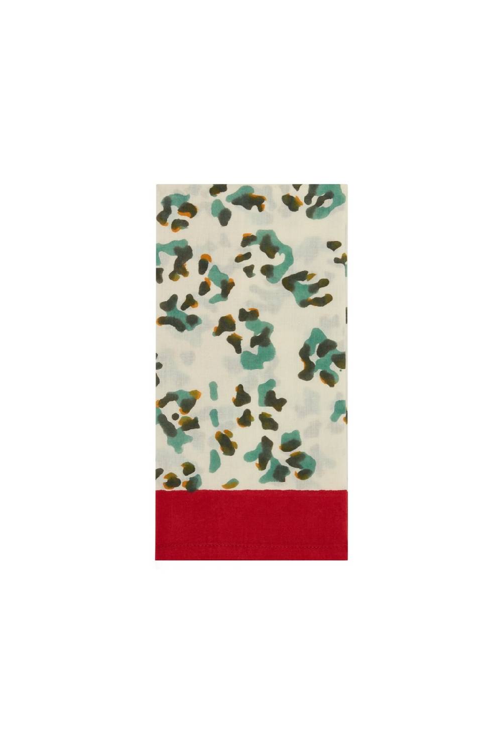 Lisa Corti tovagliolo cotone leopard touch sky Soddisfazione Garantita