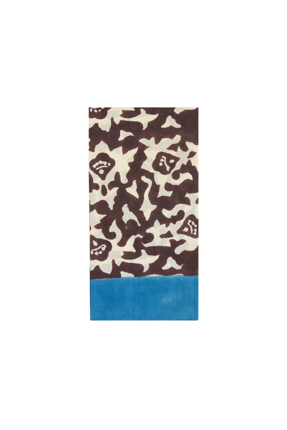 Lisa Corti tovagliolo cotone 50x50cm arabesque natural coffee Offerta