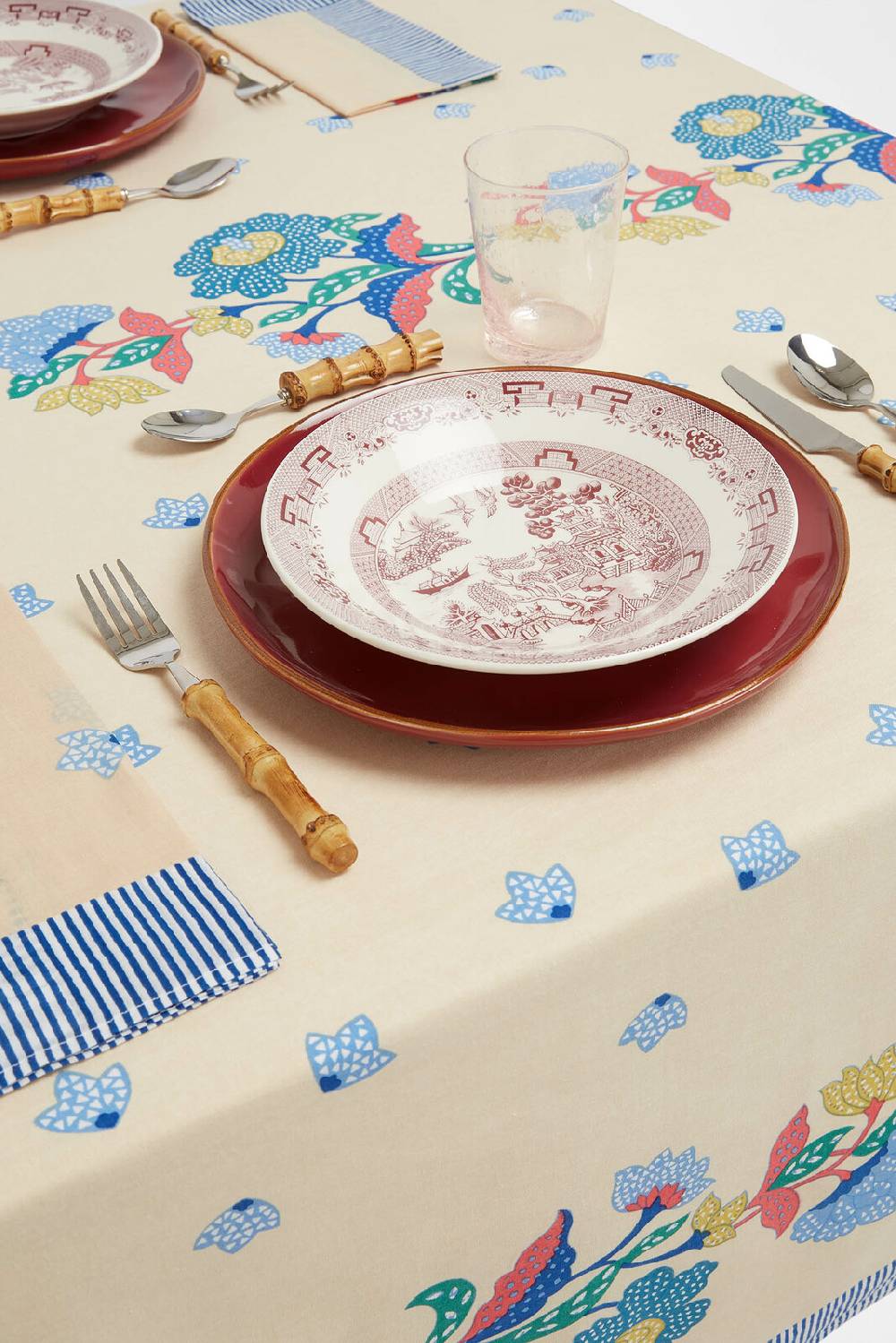 Lisa Corti tovagliolo cotone 50x50cm cutter brooks x lisa corti indonesian natural cold flower Outlet