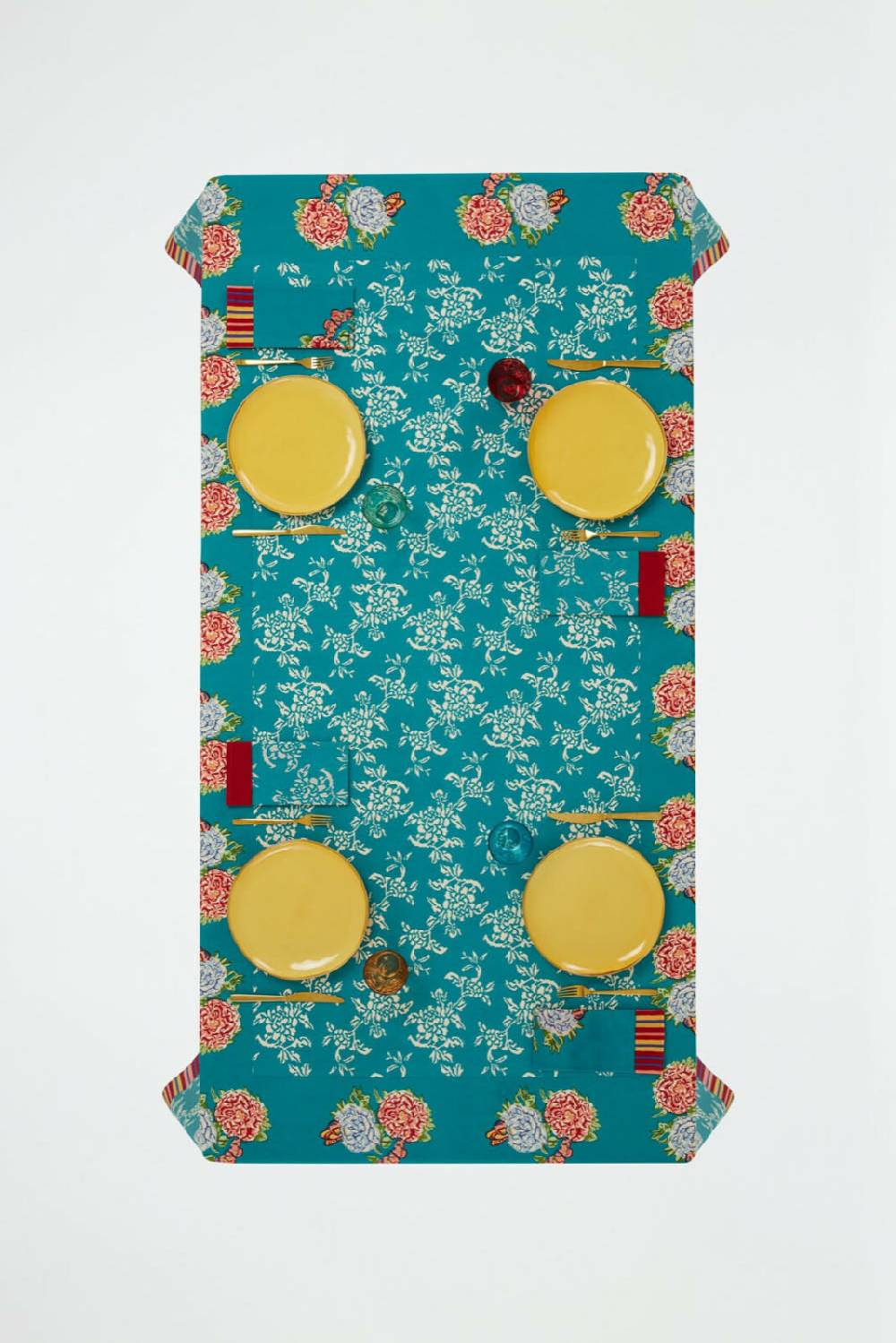 Lisa Corti telo cotone 140x240cm kandem queen green Moda