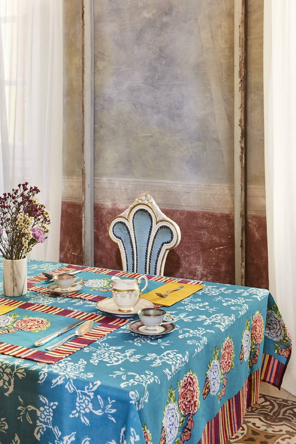 Lisa Corti telo cotone 140x240cm kandem queen green Moda