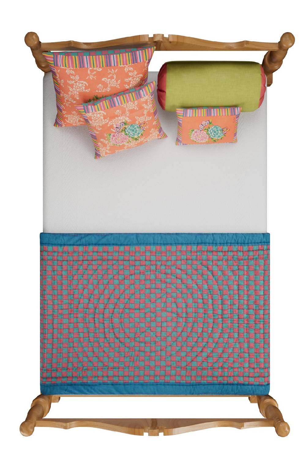 Lisa Corti trapunta reversibile 110x180cm kandem queen peach Promozione Limitata