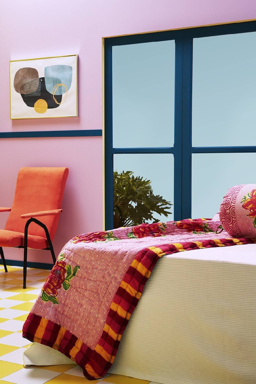 Lisa Corti trapunta reversibile 110x180cm camelia magenta pink Sottocosto