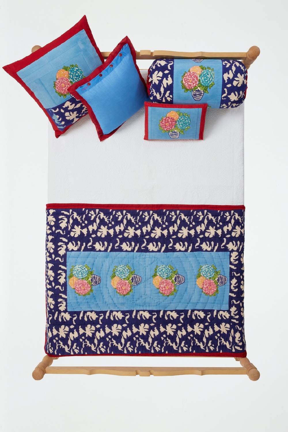 Lisa Corti trapunta reversibile 110x180cm lisa corti x la minervetta blue pot sky Convenienza