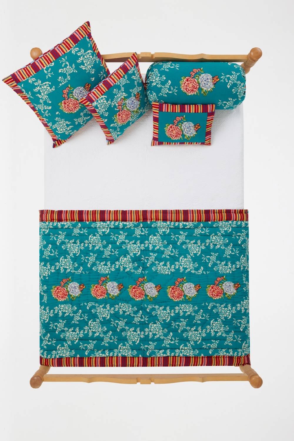 Lisa Corti trapunta reversibile 110x180cm kandem queen green Economico