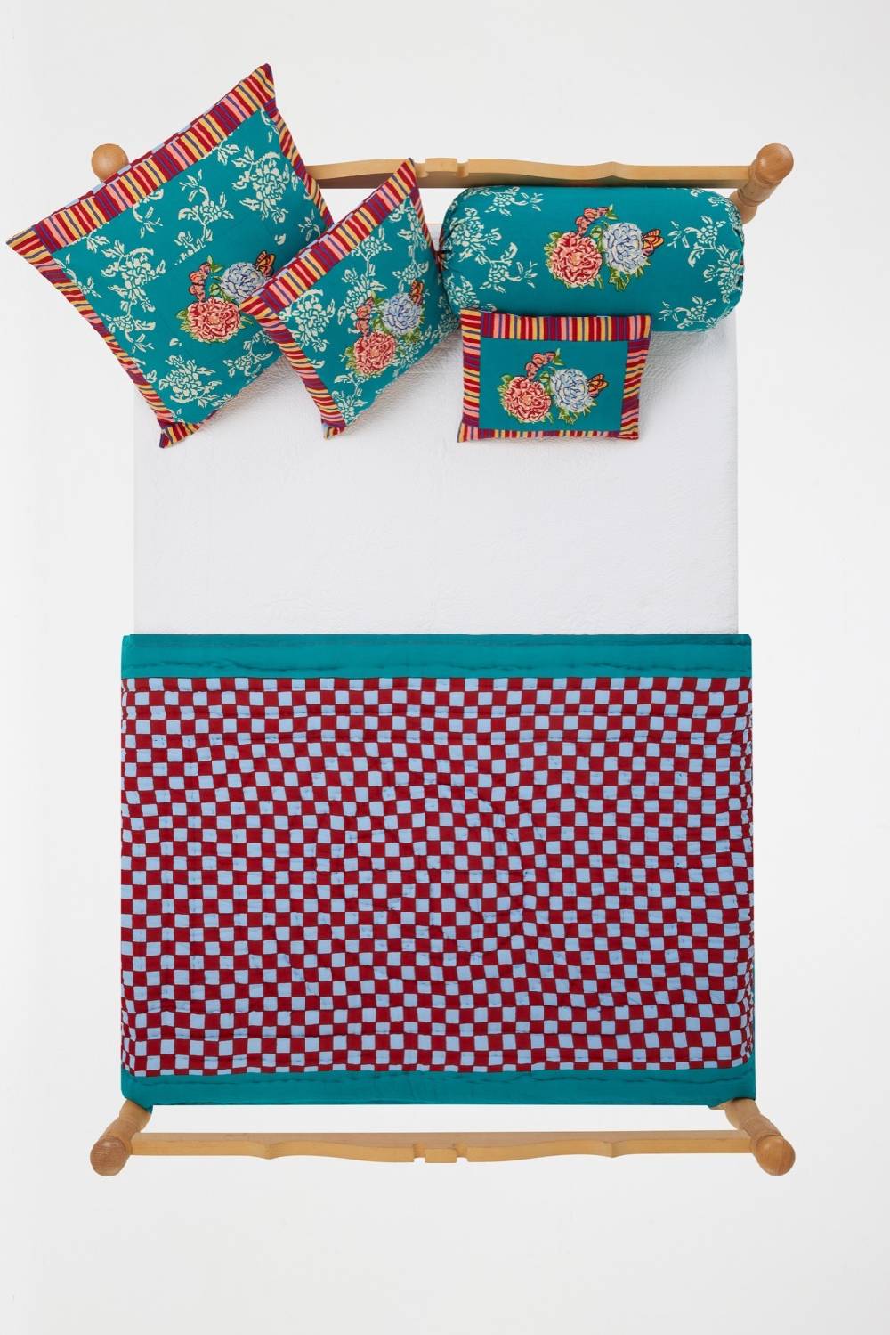 Lisa Corti trapunta reversibile 110x180cm kandem queen green Economico
