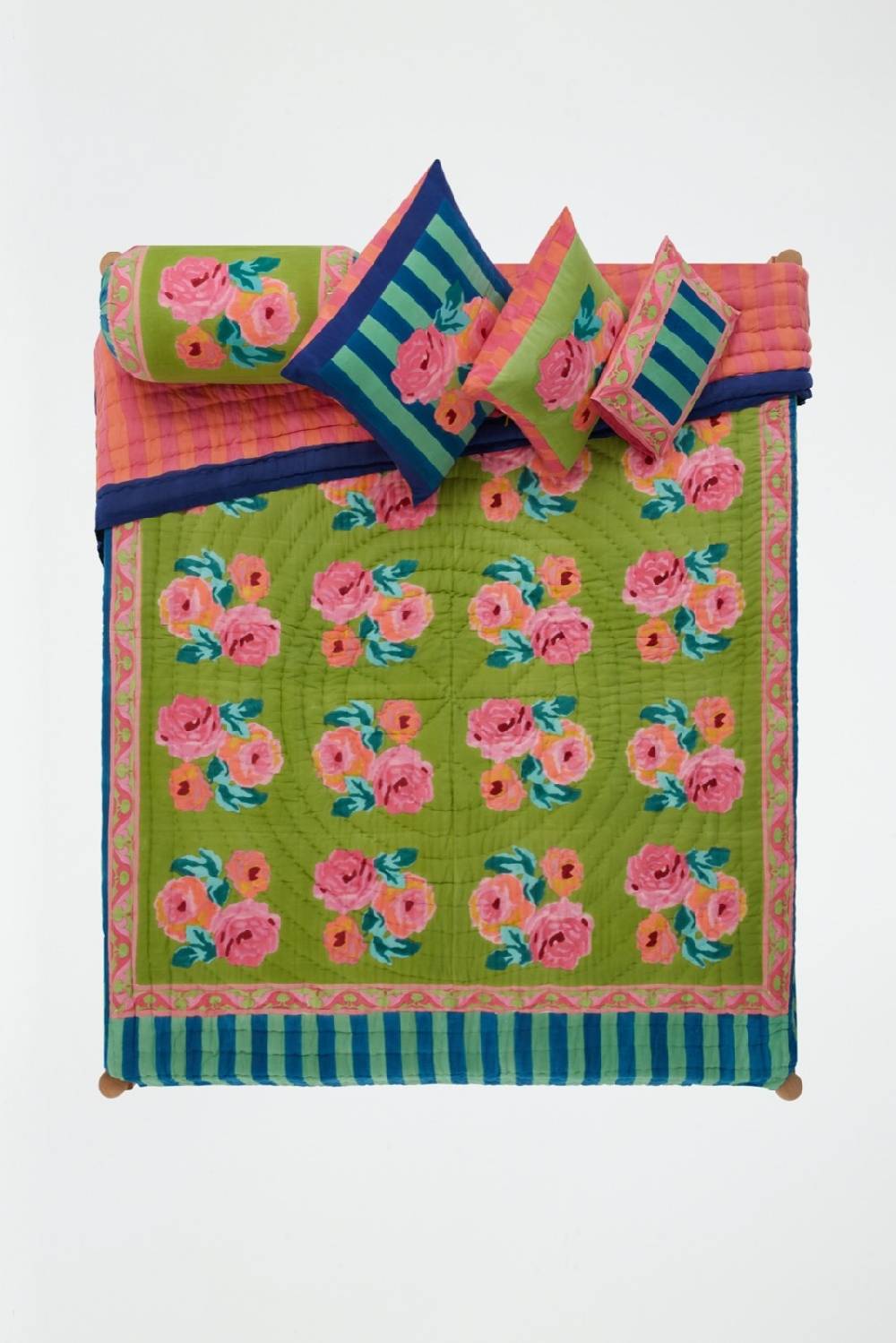 Lisa Corti cuscino cotone 30x40cm nizam acid green Flash Sale