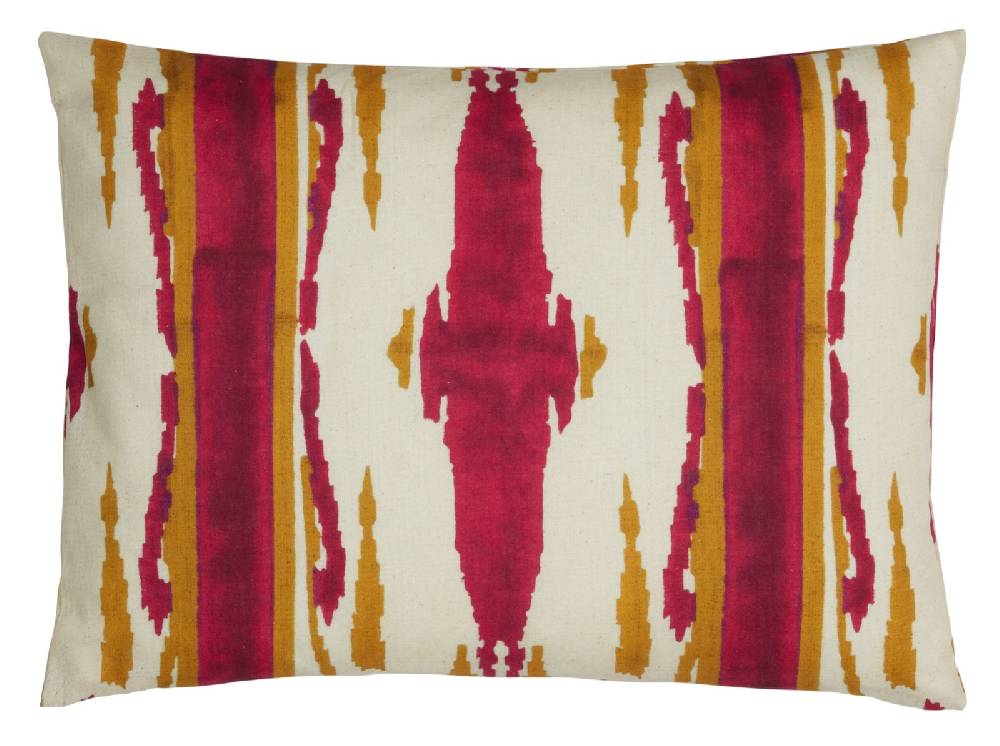 Lisa Corti cuscino cotone 30x40cm flame aubergine gold Negozio