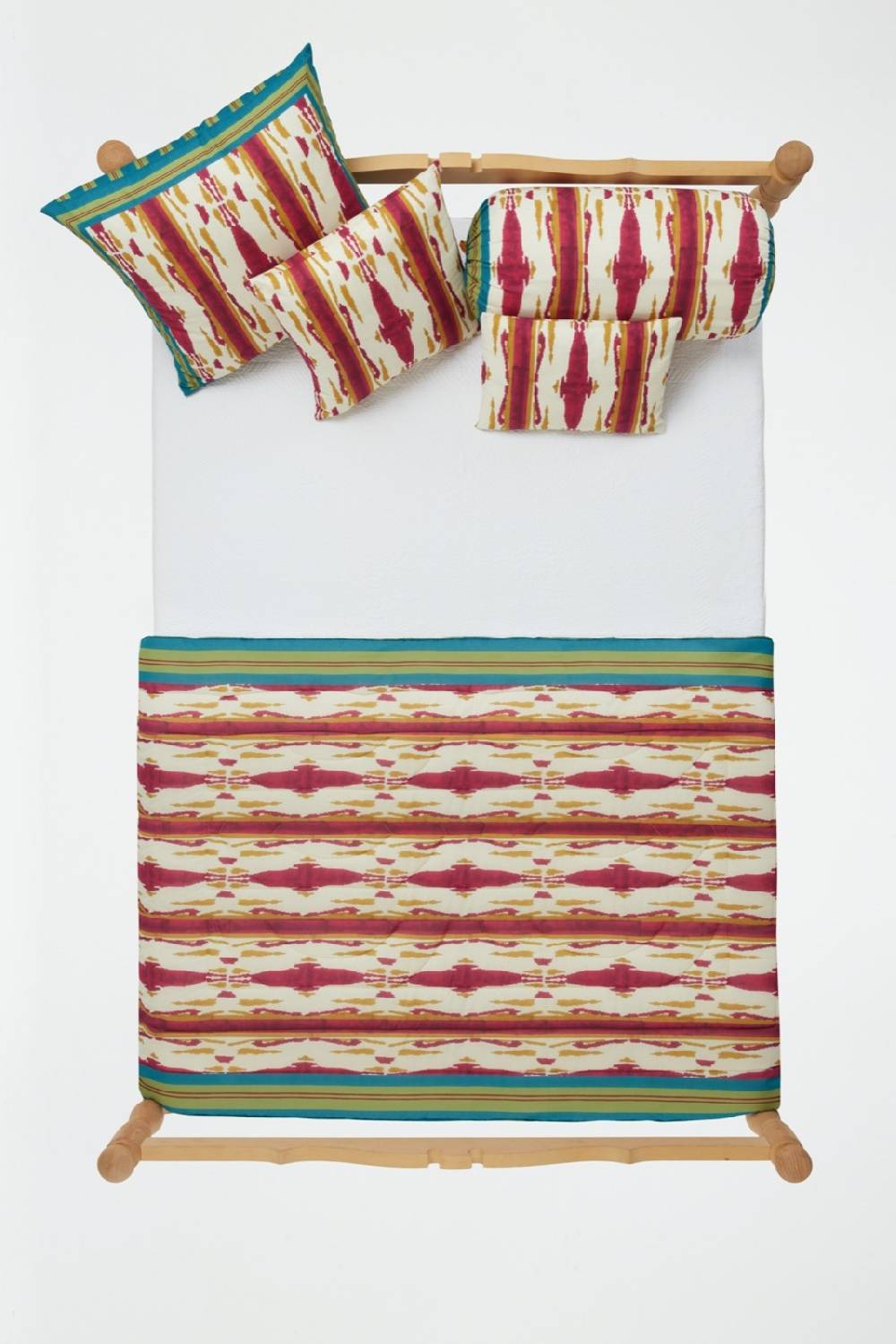 Lisa Corti cuscino cotone 30x40cm flame aubergine gold Negozio