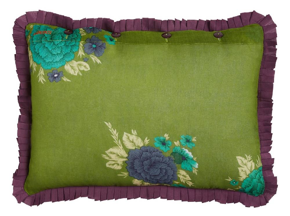 Lisa Corti federa organza 35x50cm big dahlia acid green Offerta San Valentino