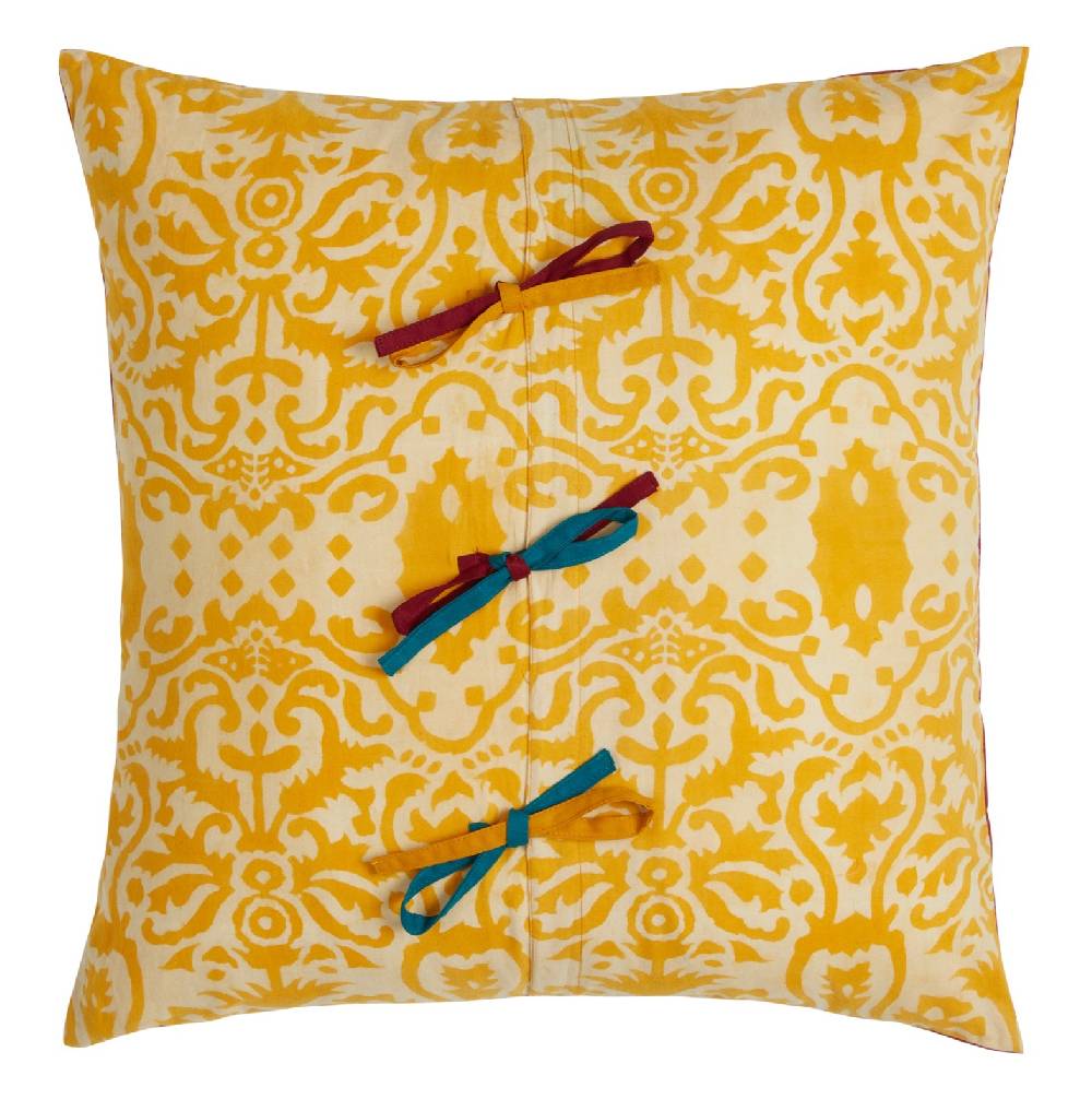 Lisa Corti federa cotone 45x45cm damask design gold Grandi sconti
