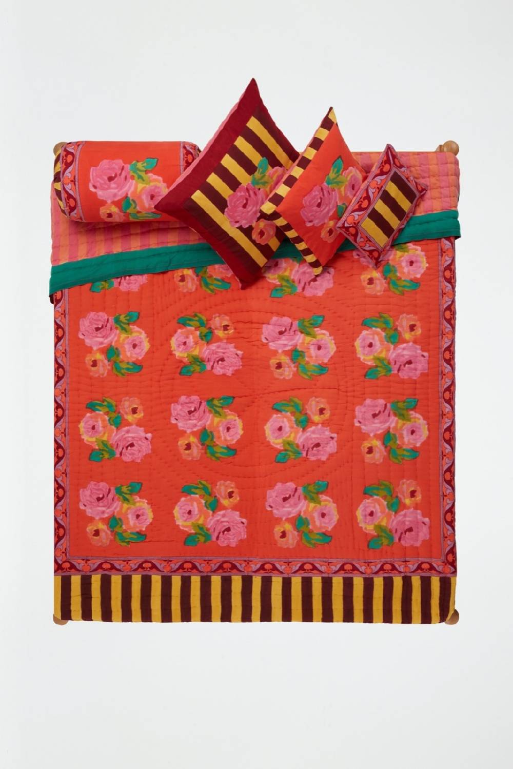 Lisa Corti trapunta reversibile 250x270cm nizam red Fino al 55% di sconto