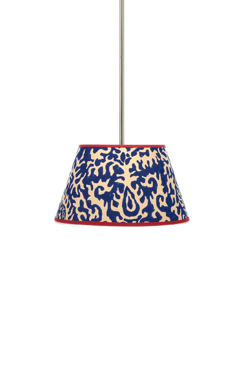 Lisa Corti paralume diam 25 suzani damask royal blue Officina