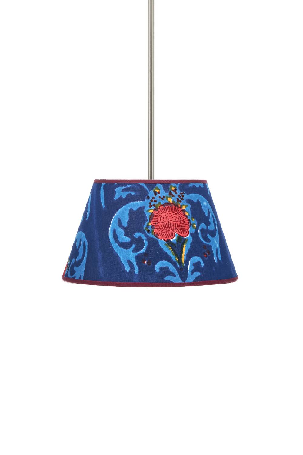 Lisa Corti paralume diam 25 brocade royal blue Esporta salva