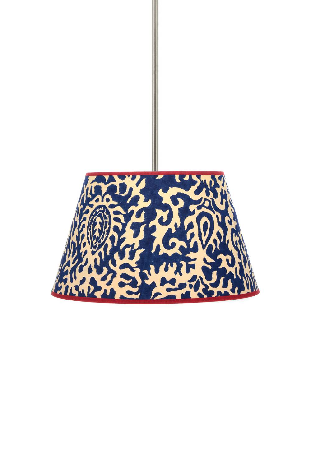 Lisa Corti paralume diam 30 suzani damask royal blue Promozione