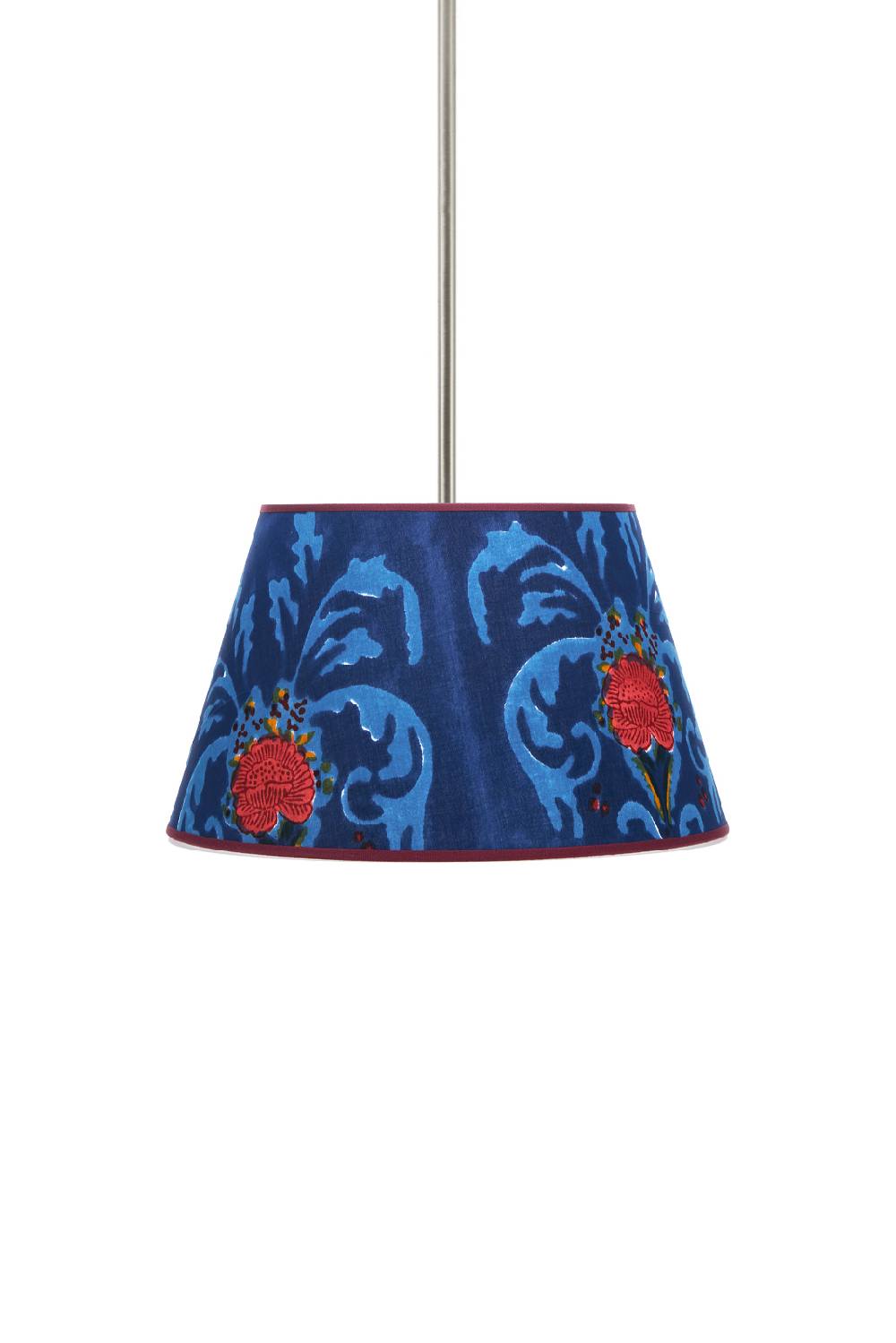 Lisa Corti paralume diam 30 brocade royal blue Spedizione Gratuita