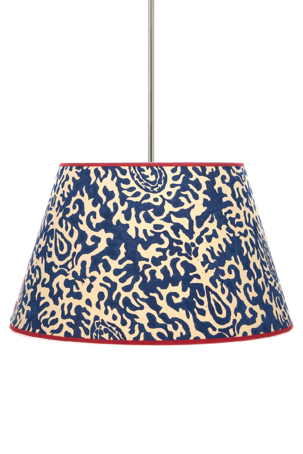 Lisa Corti paralume diam 40 suzani damask royal blue Negozi Online