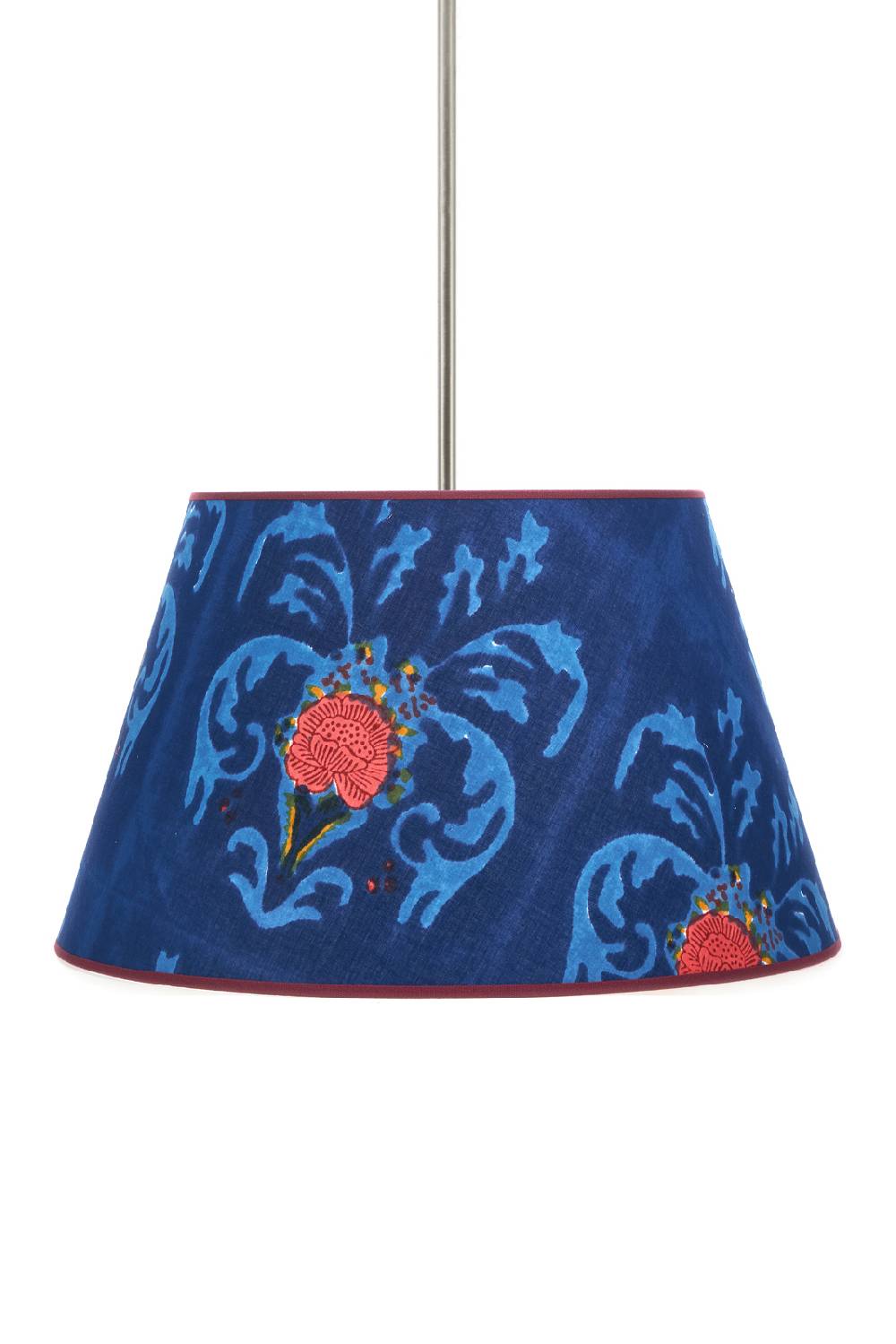 Lisa Corti paralume diam 40 brocade royal blue Consegna Veloce