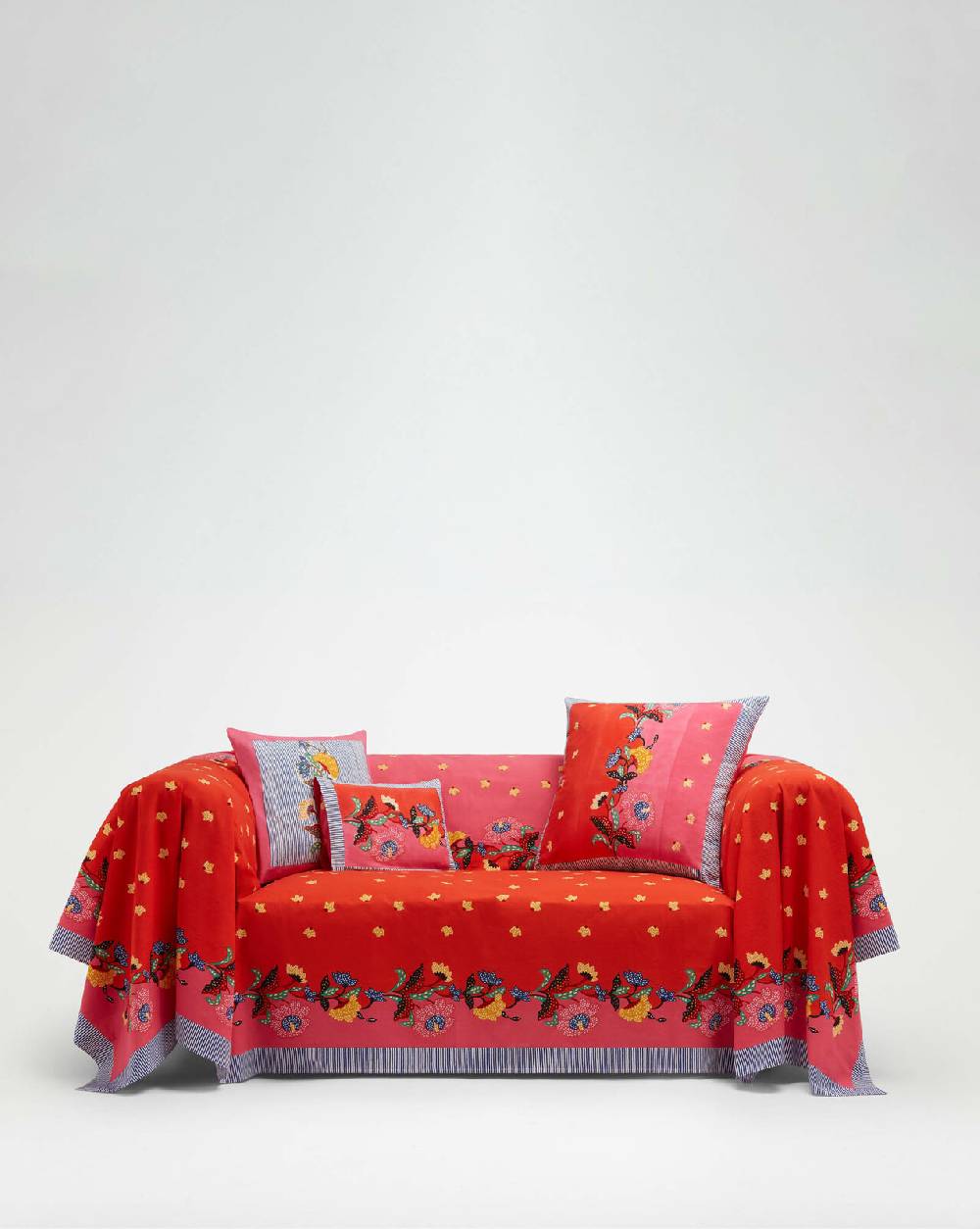 Lisa Corti telo cotone 250x270cm indonesian red rose Fornitura limitata
