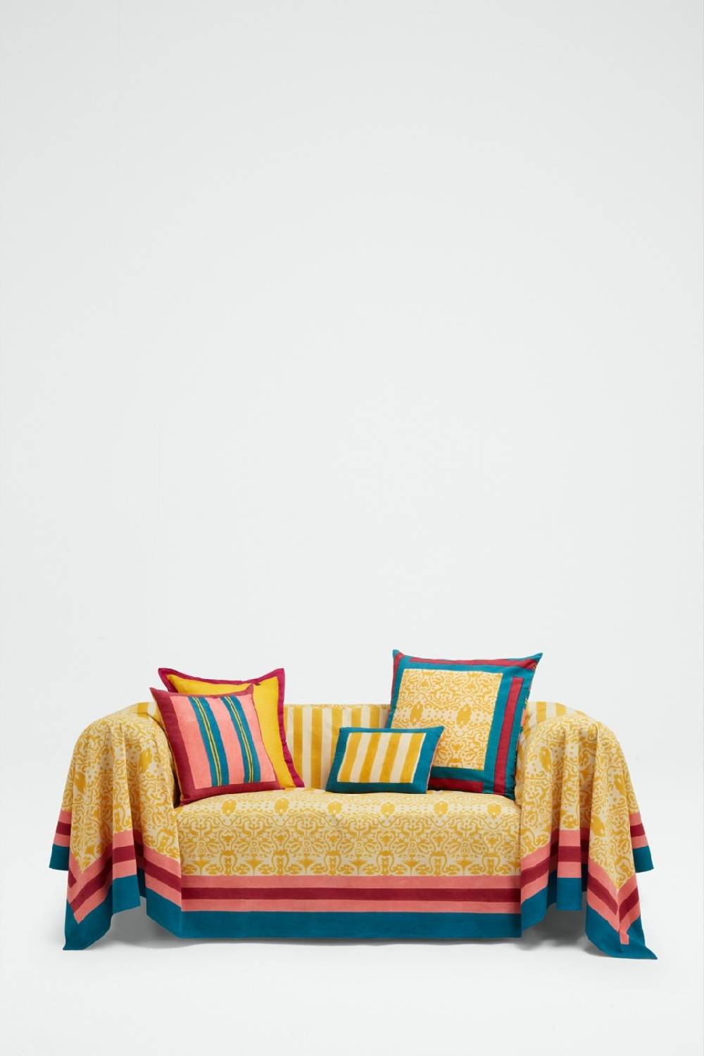 Lisa Corti telo cotone 250x270cm damask design gold Offerta natalizia
