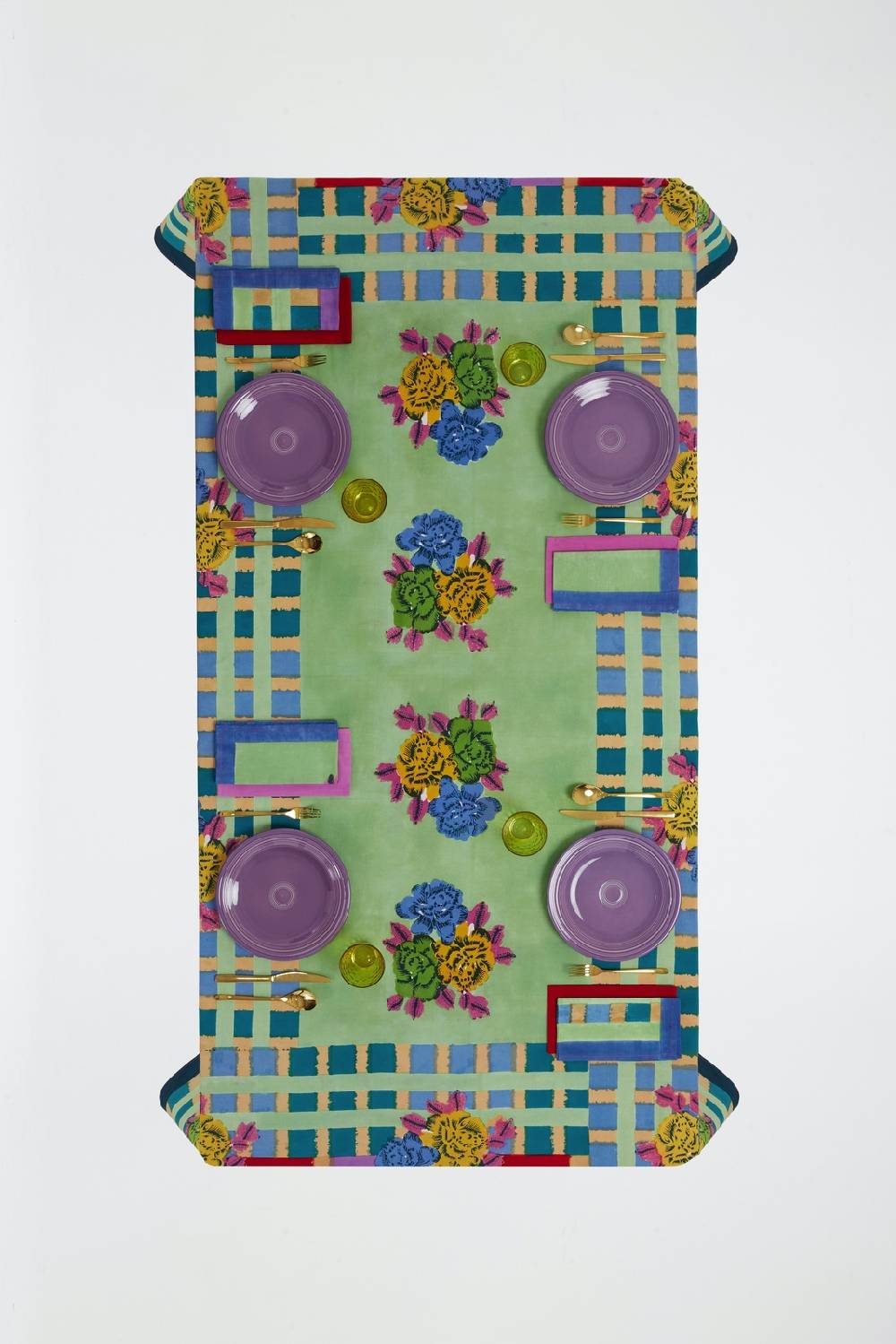 Lisa Corti telo cotone 250x270cm ankara aqua Offerta Giorno del Papà