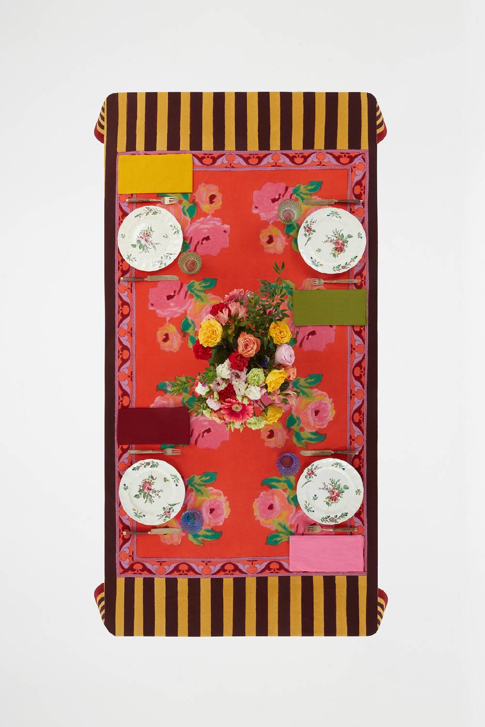 Lisa Corti telo cotone 250x270cm nizam red Offerta Anniversario