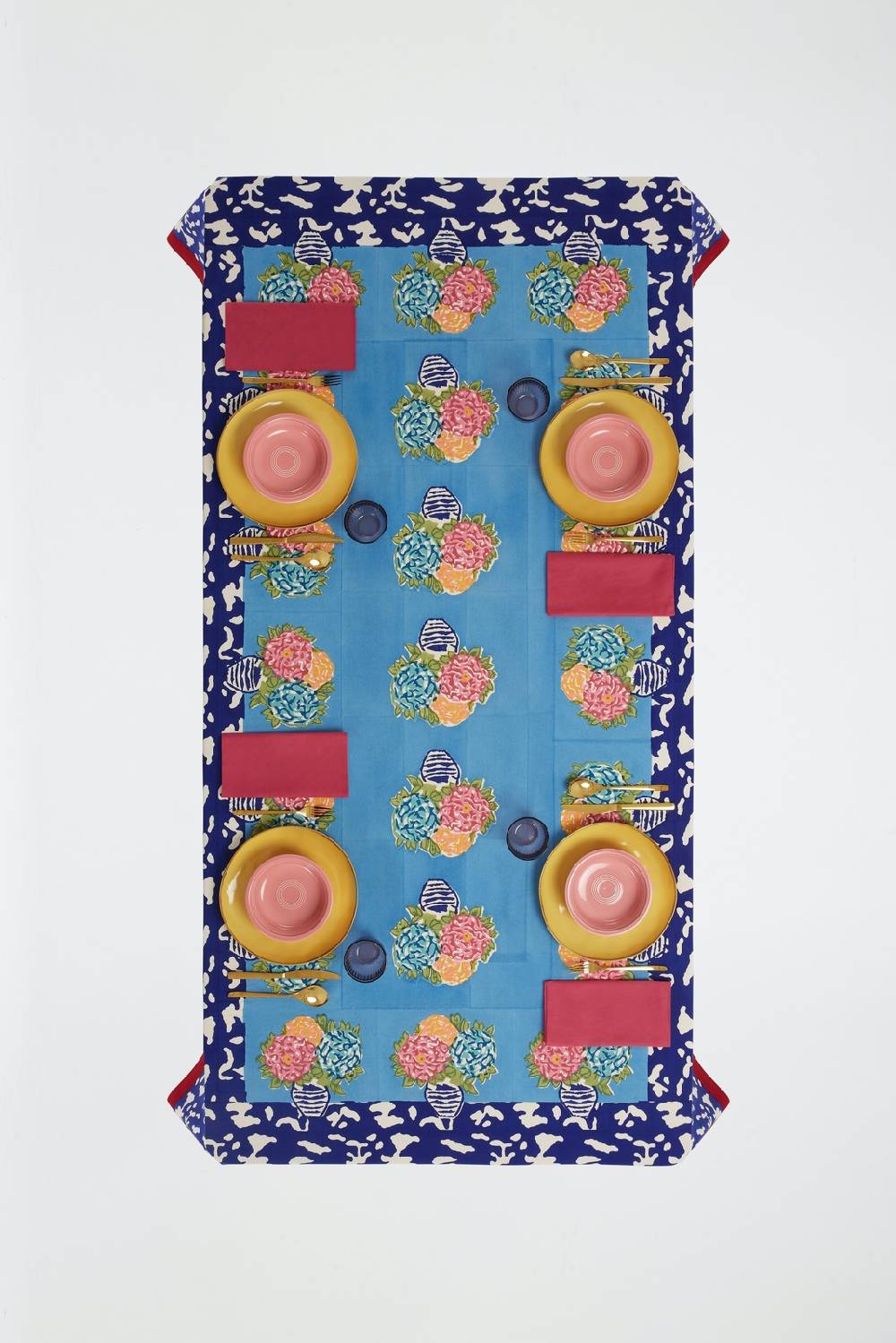 Lisa Corti telo cotone 250x270cm lisa corti x la minervetta blue pot sky Smaltimento dello stoccaggio