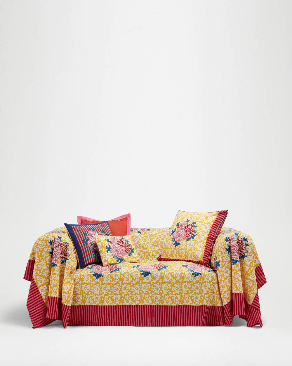 Lisa Corti telo cotone 250x270cm lisa corti x la minervetta arabesque corolla gold natural Offerte esclusive