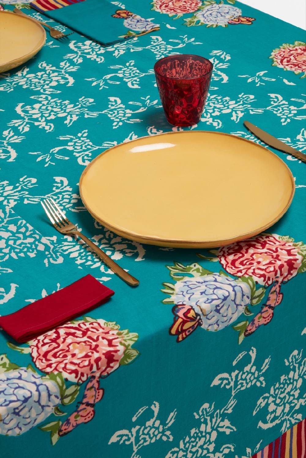 Lisa Corti telo cotone 220x270cm kandem queen green Offerte speciali