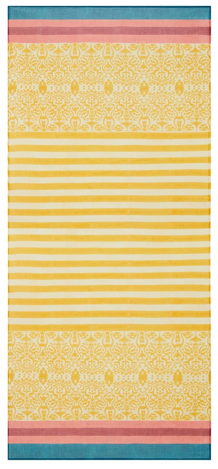 Lisa Corti tenda mussola di cotone 110x240cm damask design gold Limitato a 3 giorni