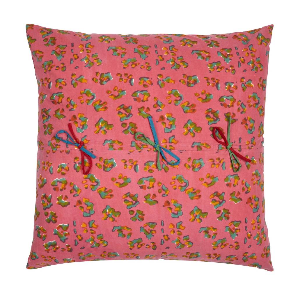 Lisa Corti federa cotone 60x60cm leopard stripes sky Saldi Di Fabbrica