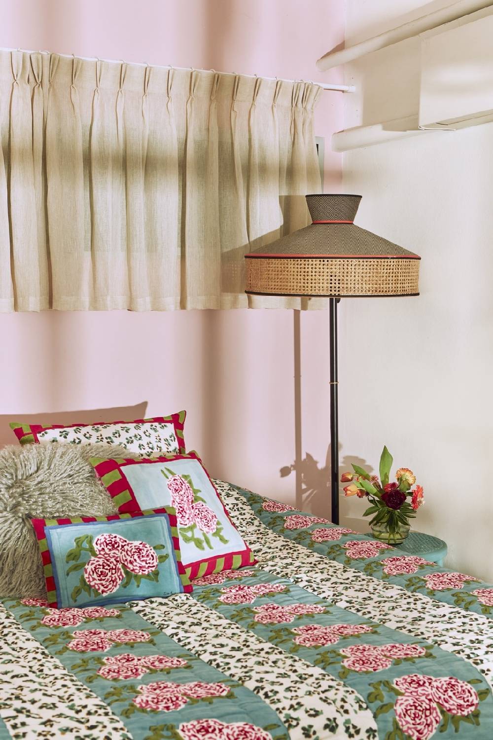 Lisa Corti federa cotone 60x60cm leopard stripes sky Saldi Di Fabbrica