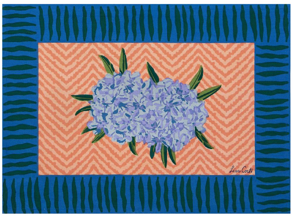Lisa Corti tovaglietta cotone 35x48cm oleander peach Sconto di tempo limitato