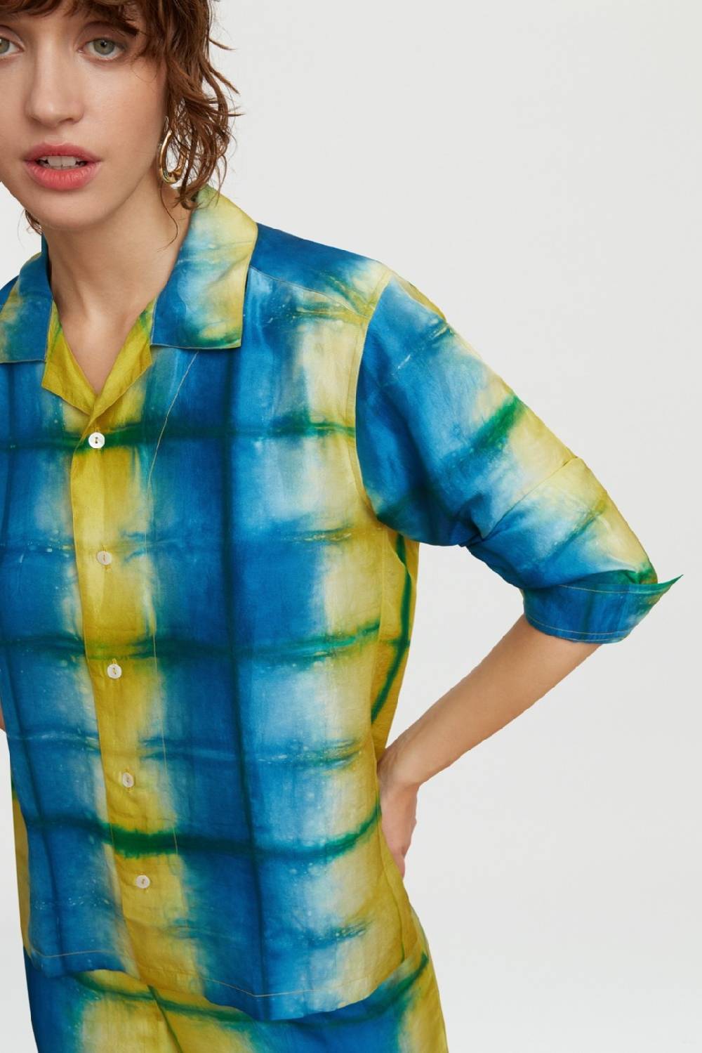 Lisa Corti camicia onda tangra sulphur Offerta natalizia