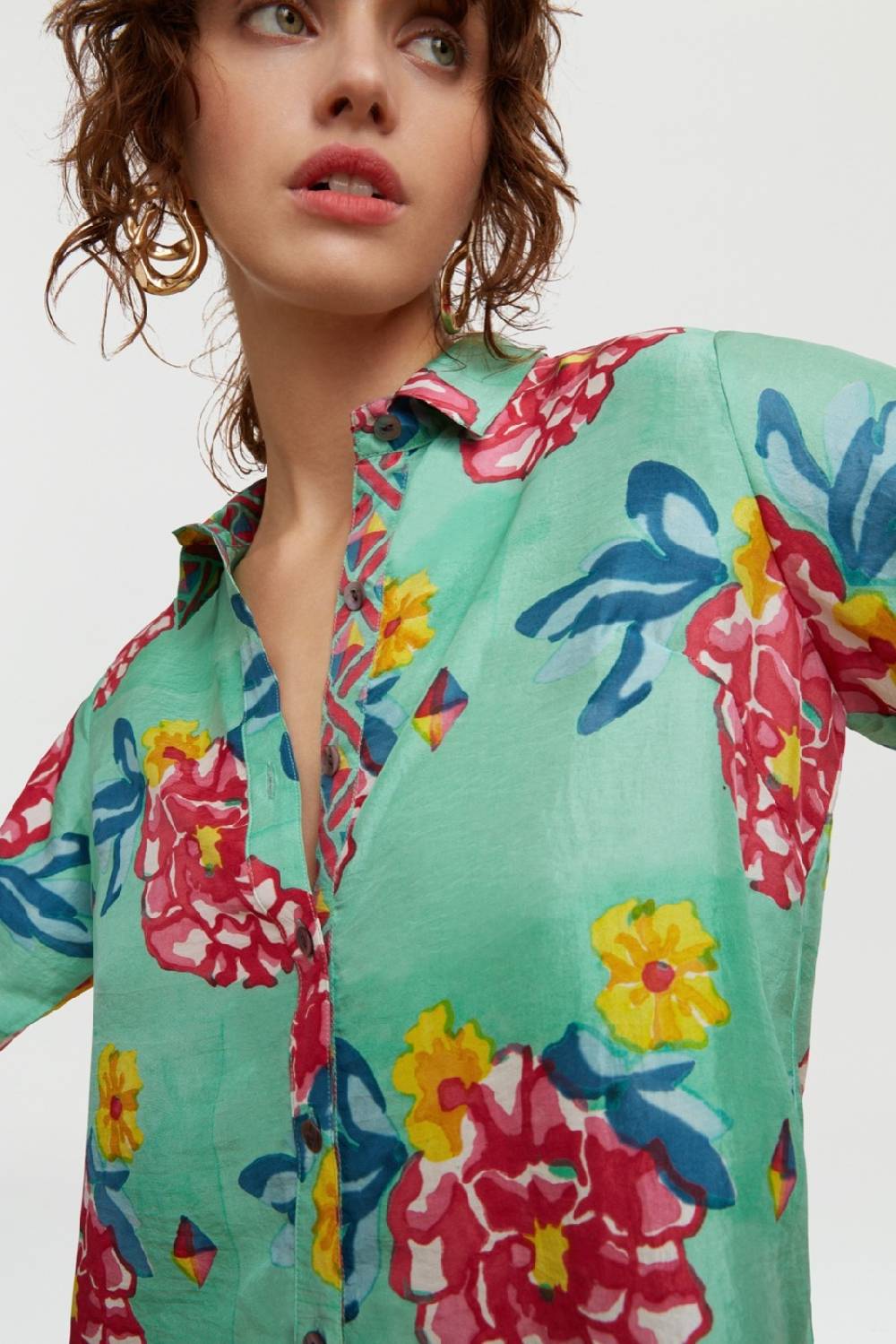 Lisa Corti camicia bella ramye aqua Offerta per la Festa della Mamma