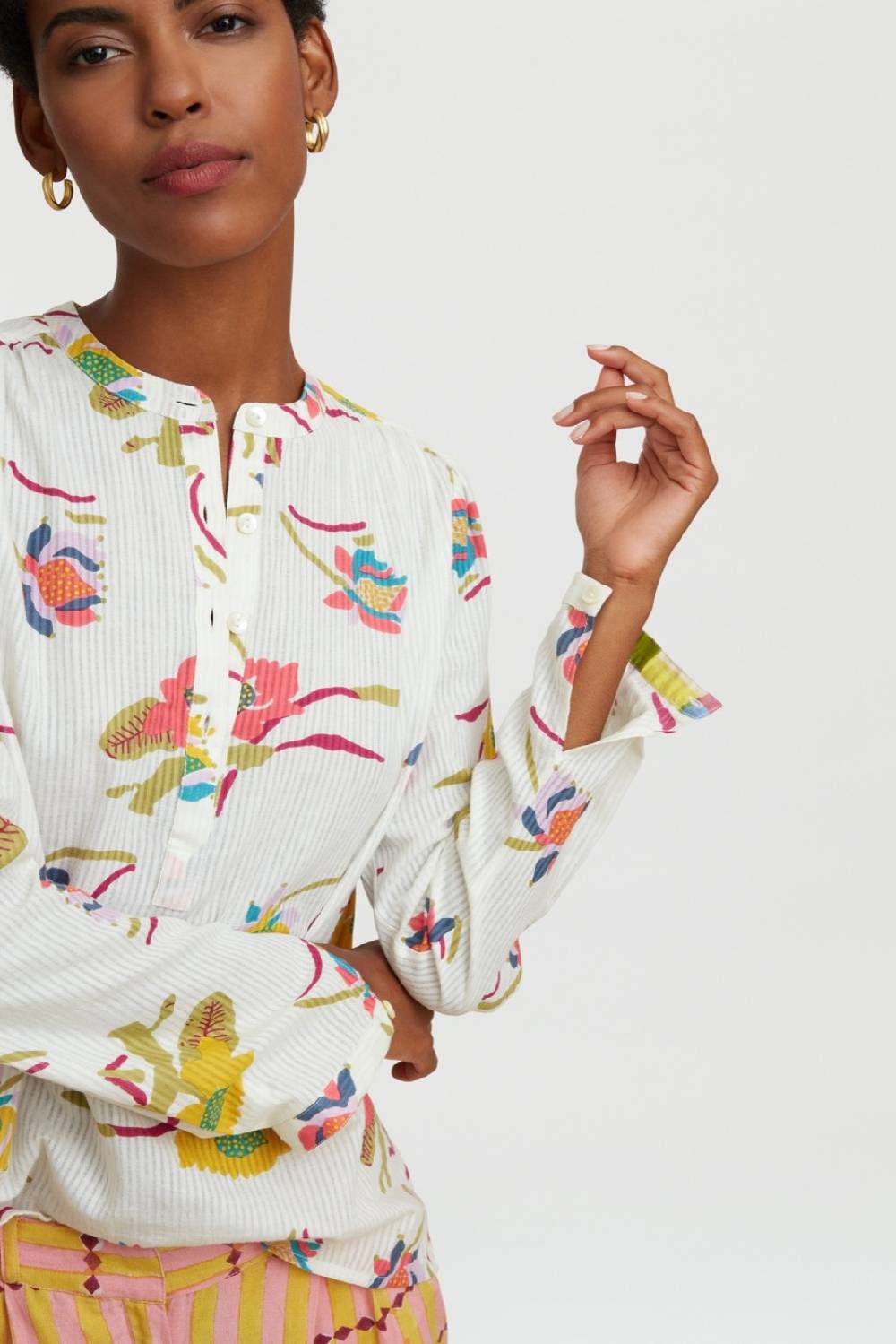Lisa Corti camicia batumi japanese acid green